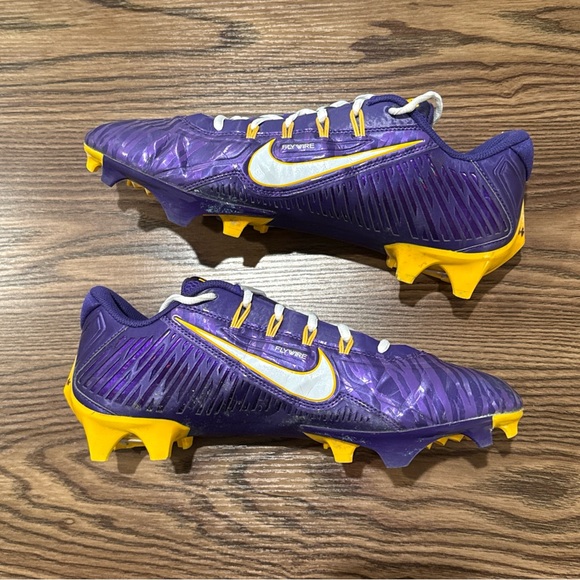 Size 11 Nike Vapor Edge 360 VC Carbon LSU Tigers PE Football Cleats - SAMPLE